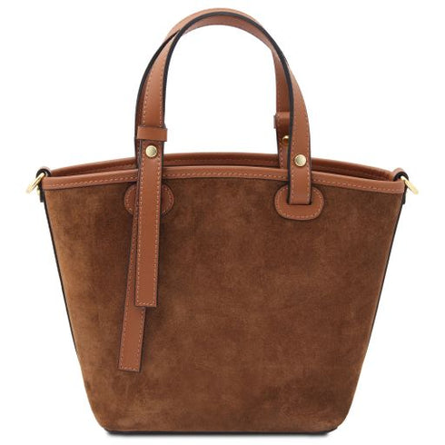 Glacette - Suede leather bucket bag